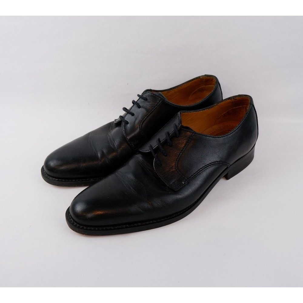 Tasso Elba Mens Black Leather Dress Shoes, size 7